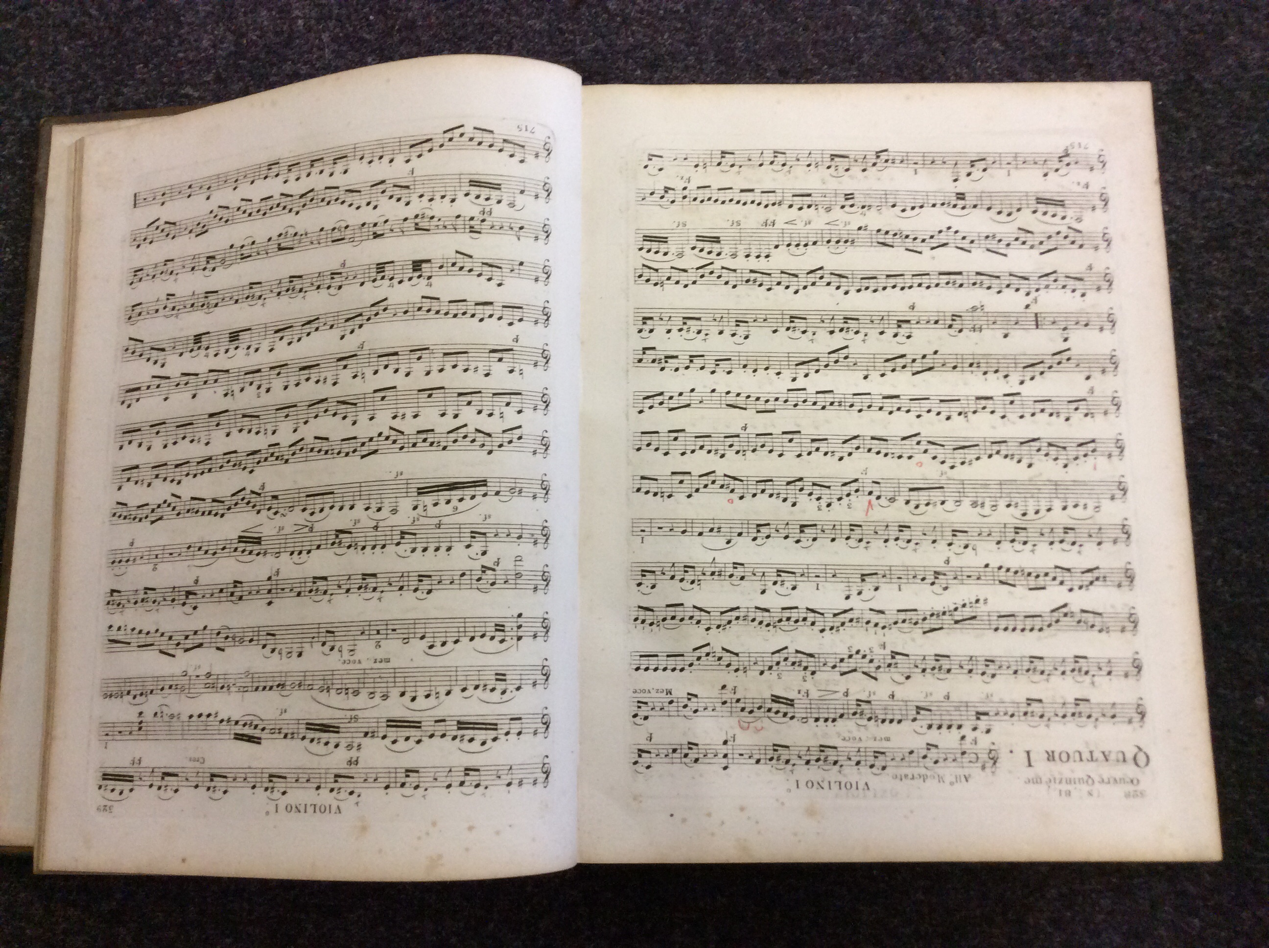 Four 19th century French sheet music books.