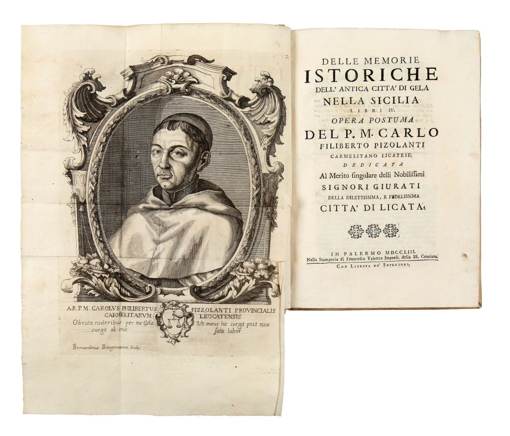 Pizolanti Carlo Filiberto. Delle memorie istoriche dell'antica città di Gela nella Sicilia. In - Image 2 of 5