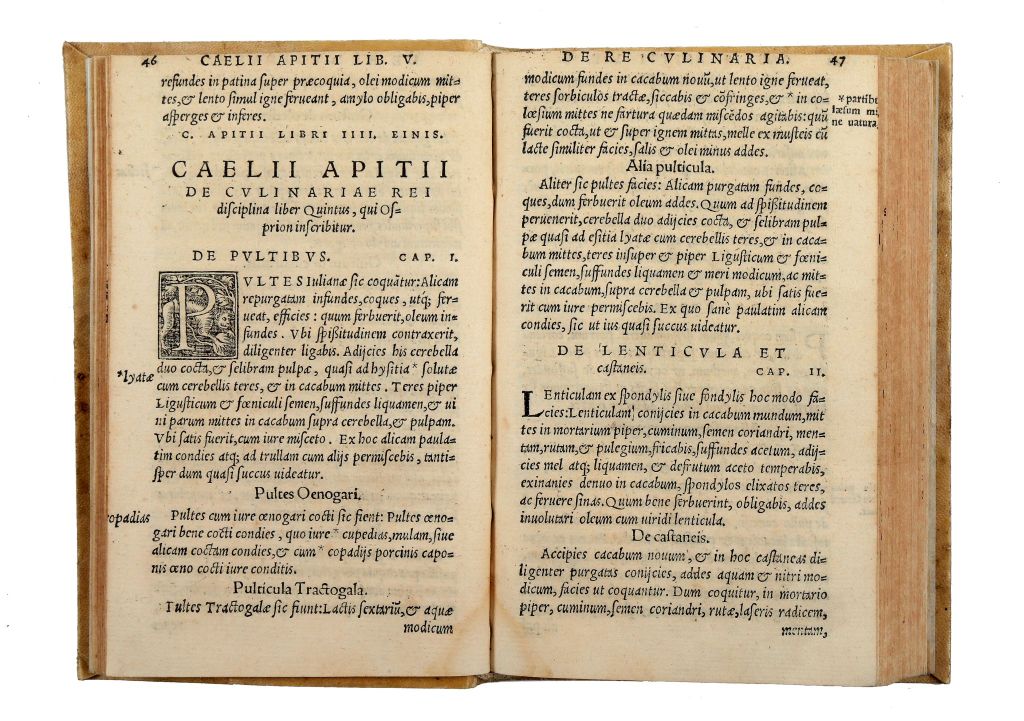 Apicius Coelius. De Re Culinaria libri Decem. B. Platinae Cremonensis De Tuenda valetudine, Natura