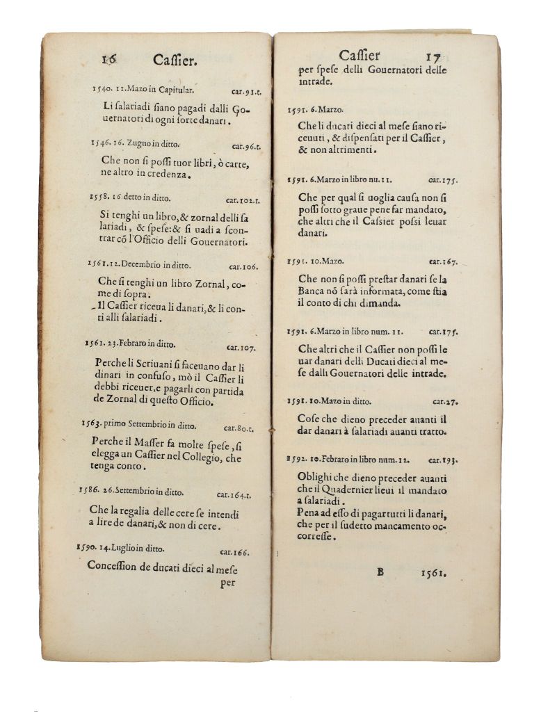 Venezia  Repubblica Consiglio dei Dieci. Sommario delle parti, leggi, ordini et terminationi dell' - Image 3 of 5