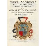 Evitascandali Cesare. Dialogo del maestro di casa... Nel quale si contiene di quanto il Maestro di