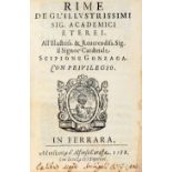 Accademia degli Eterei (Padova), 1588. Rime de gl'illustrissimi sig. Academici Eterei. All'
