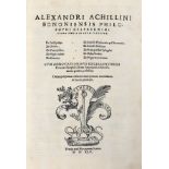 Achillini Alessandro, 1545. Opera omnia in unum collecta: De intelligentijs. De orbibus. De