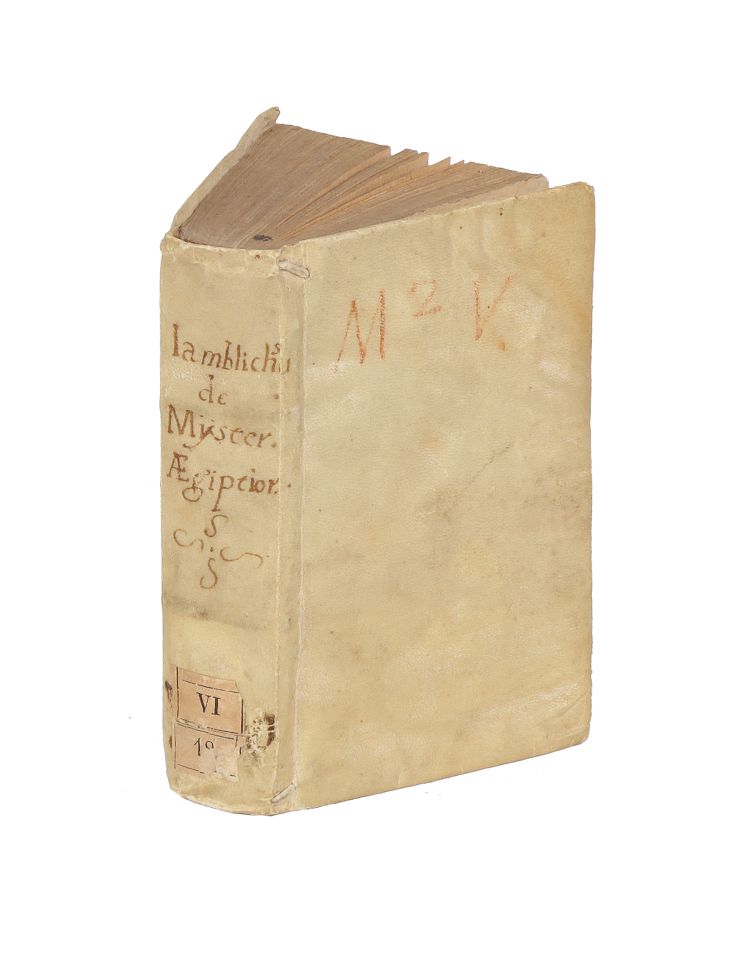Iamblichus, 1577. De mysteriis Aegyptiorum, Chaldæorum, Assyriorum. Lugduni: Apud Ioan. Tornaesium, - Image 3 of 3
