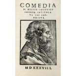 Ariosto Ludovico, 1538. Comedia...intitolata gli Soppositi. (Al colophon:) In Vinegia: per Hicolo