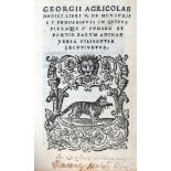 Agricola Giorgio, 1535. De mensuris et ponderibus. (Al colophon:) Venetiis: per Ioan. Anto. de