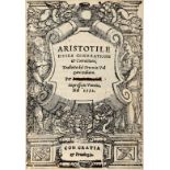 Aristoteles, 1552. Della Generatione et Corrutione, Tradotto dal Greco in Volgare Italiano Per