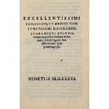 Accoramboni Girolamo, 1536. Tractatus de lacte, nunc primum impressus. Venetiis: 1536. (Al