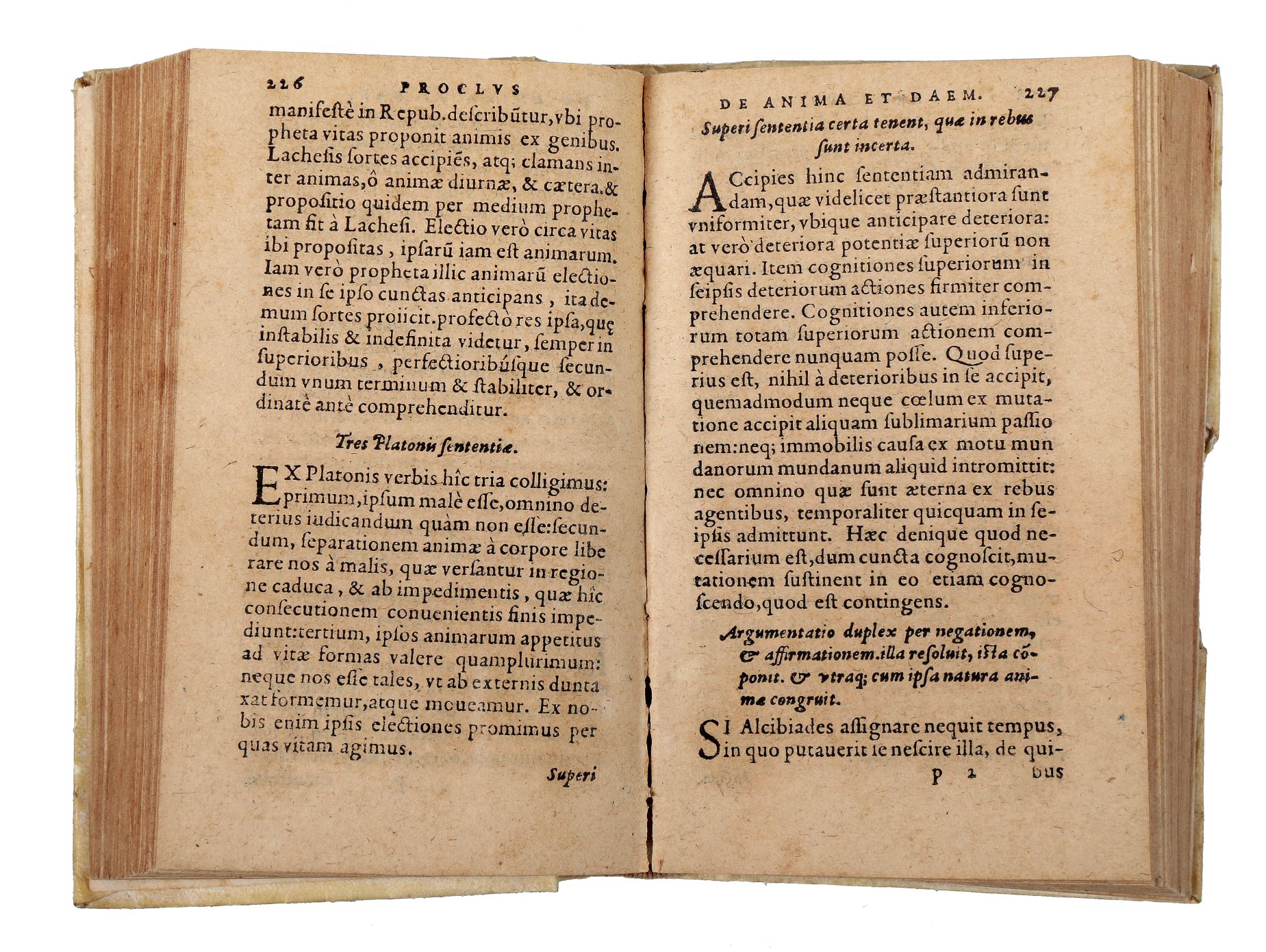 Iamblichus, 1577. De mysteriis Aegyptiorum, Chaldæorum, Assyriorum. Lugduni: Apud Ioan. Tornaesium, - Image 2 of 3