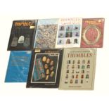Holmes (E.): Thimbles, 1976; A History of Thimbles, 1985, signed, and five others on thimbles. (7)(