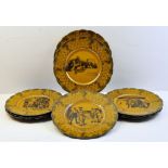 A set of nine Ridgeways "Coaching Days and Coaching Ways" Plates, 9" (23cms) diameter.