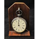 A Victorian key wind open face Pocket Watch with white dial in silver case, Chester, 1882 and on a