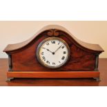 An early 20th century Mantel Timepiece, the movement inscribed "Buren", with white dial, in a