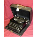 A Remington Model 5 Portable Typewriter.