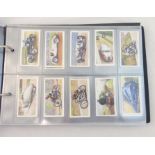 An Album containing ten sets of Cigarette Cards including Wills Overseas Dominions, Wills Speed,