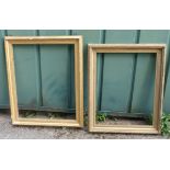 A Victorian moulded gilt Picture Frame, size of aperture 29" (74cms) x 23" (58cms), and one other