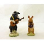 A Beswick Pig Band Figure "Christopher" and another "James", boxed.