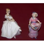 A Royal Doulton Figure "Heather" HN2956, and another "Lucy Ann" HN1502, withdrawn 1951.