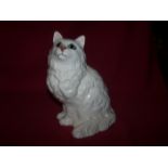 A Beswick model of a seated Persian Cat, in white gloss, no. 1867.