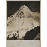 Vittorio Sella  1859-1943 K2 con gli autografi degli alpinisti della spedizione italiana