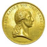 Francesco I, medaglia 1816 da 20 Ducati -  Franz I., Medaille 1816 zu 20 Dukaten