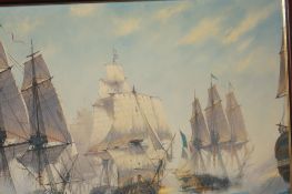 Donald MacleodOil on canvasSigned"Victory at Trafalgar"76 cm x 102 cm