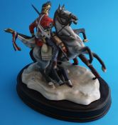 A Michael Sutty porcelain military group 'The Battle of Waterloo 1815', Limited edition 235/250.