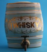 A  rare pottery 'Irish Whiskey' barrel.27 cm high