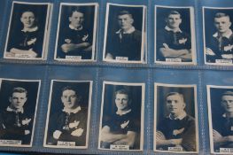 A mixed box of footballing cigarette cards and tea cards.