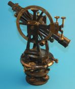 A Theodolite scientific instrument by T B Winter of Newcastle upon Tyne.40 cm high