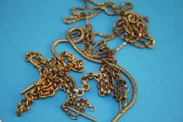 Five chains, various.