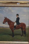 Walter Herbert Wheeler1878-1960. Oil on canvasSigned"A gentleman astride a hunter"49 cm x 39 cm