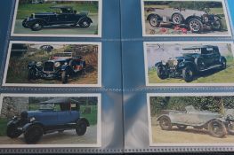 Three albums of cigarette cards, motoring, sporting, military etc.