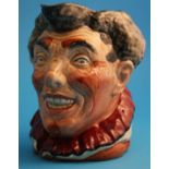 A  "Clown" sample character jug with grey hair (colour variation).16 cm high