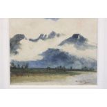 T. B. Hardy, Watercolour, Signed, dated 1885, 'Villeneuve Lake Geneva', 13.5 cm x 17 cm. (The latter