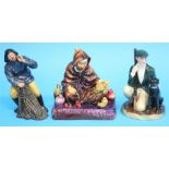 Three Royal Doulton figures 'The Potter', HN1493, 'Sea Harvest', HN2257 and 'The Game Keeper',