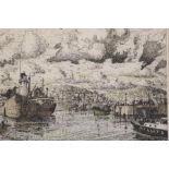 Nigel Hallard  Born 1936  Original artist's proof  Signed and dated 1975  "Newlyn, Cornwall"  21