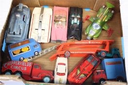A collection of unboxed Dinky toys to include "Spectrum Pursuit Vehicle", "Maximum Security