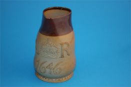 A Doulton Lambeth stoneware jug CR 1646, impressed mark, manufactured for Phillips, Oxford Street,