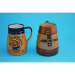 A Royal Doulton stoneware tankard "King George VI and HM Queen Mary" impressed marks, number 7457;