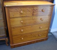 A late 19th century chest of drawers.  104 cm wide