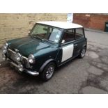 A Mini 1000 Saloon, 1972, mileage reads on 14th May 2015 - 5,706, MOT until May 16th 2016.  (With