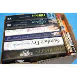 A collection of 8 signed books (one US first edition) including Ian Rankin (3), Stephen Fry, Terry