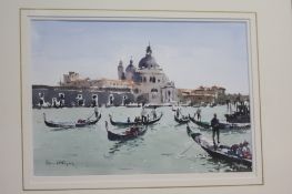 Ken Hayes  Watercolour  Signed   "St Mark's, Venice"  23 cm x 34 cm