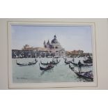 Ken Hayes  Watercolour  Signed   "St Mark's, Venice"  23 cm x 34 cm