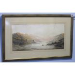 Attributed to William Callow  1812-1908  Watercolour  "Rhine view near Schloh Rheinstein"  26 cm x