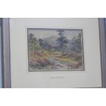 Benjamin John Ottewell  ? - 1937  Watercolour  Signed  Dated 1902  "Rural landscape with river"