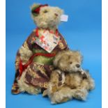 A Terumi Bear Japanese bear wearing a kimono and a smaller Masako Original bear. (2)