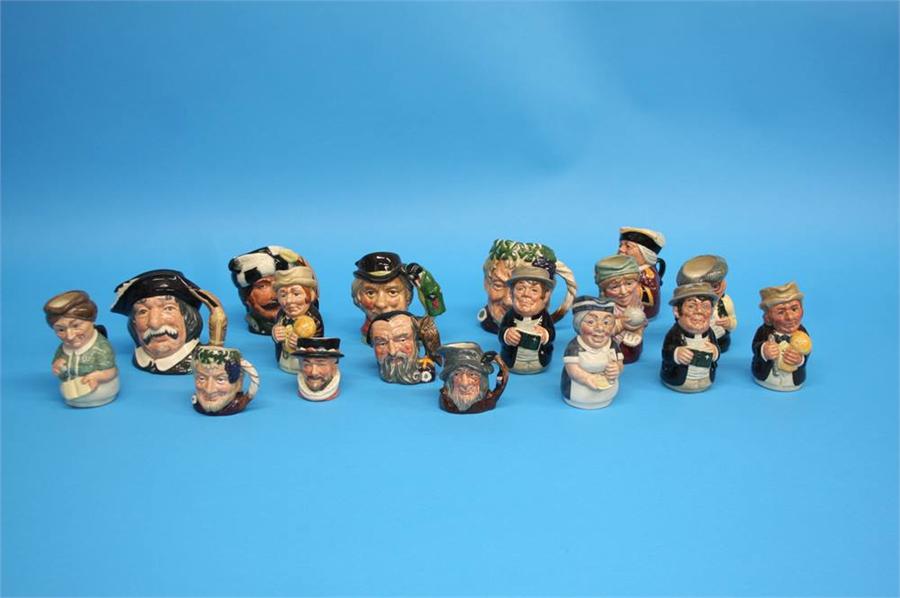 A Collection of nine Royal Doulton 'Doultonville' figures, four medium size Character jugs and - Image 2 of 30