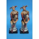 Two Royal Doulton figures 'The Jester', HN 2016. (2)